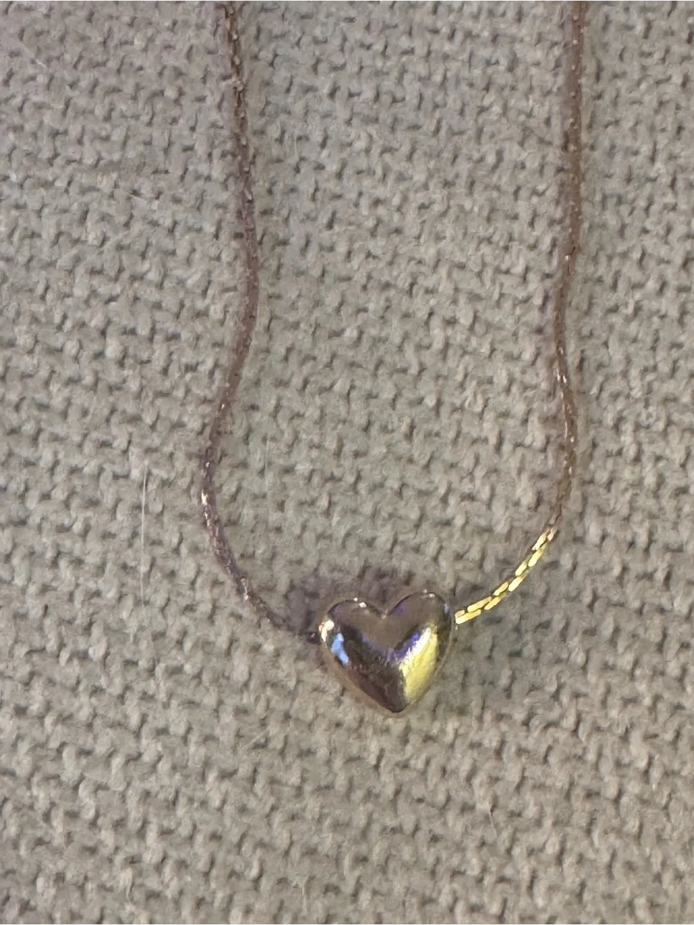 Heart Pendant Necklace in Gold